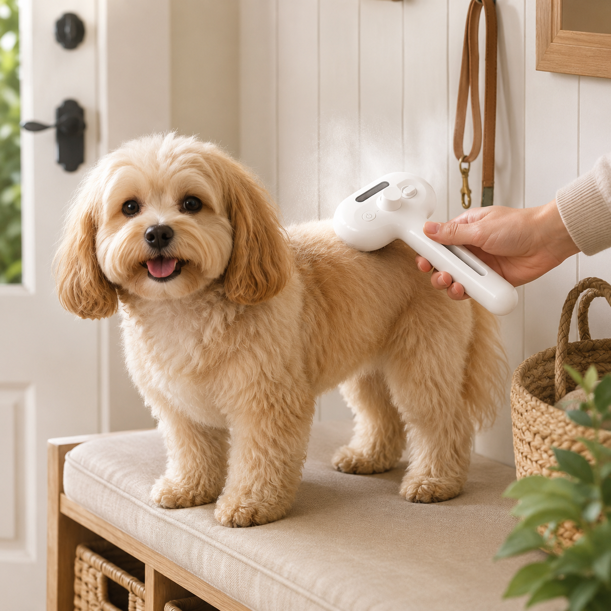 Pet Spray Grooming Brush for Cats & Dogs