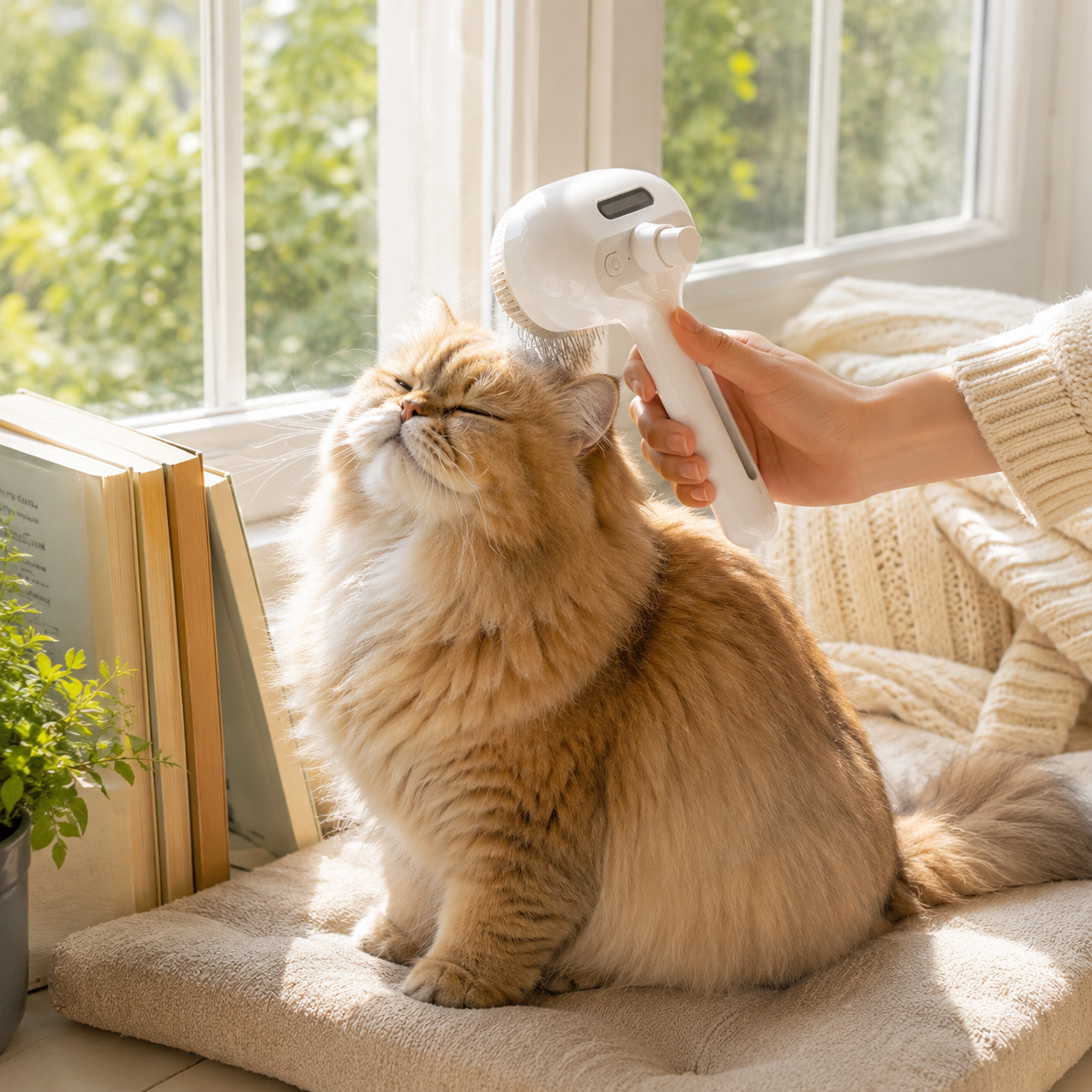 Pet Spray Grooming Brush for Cats & Dogs