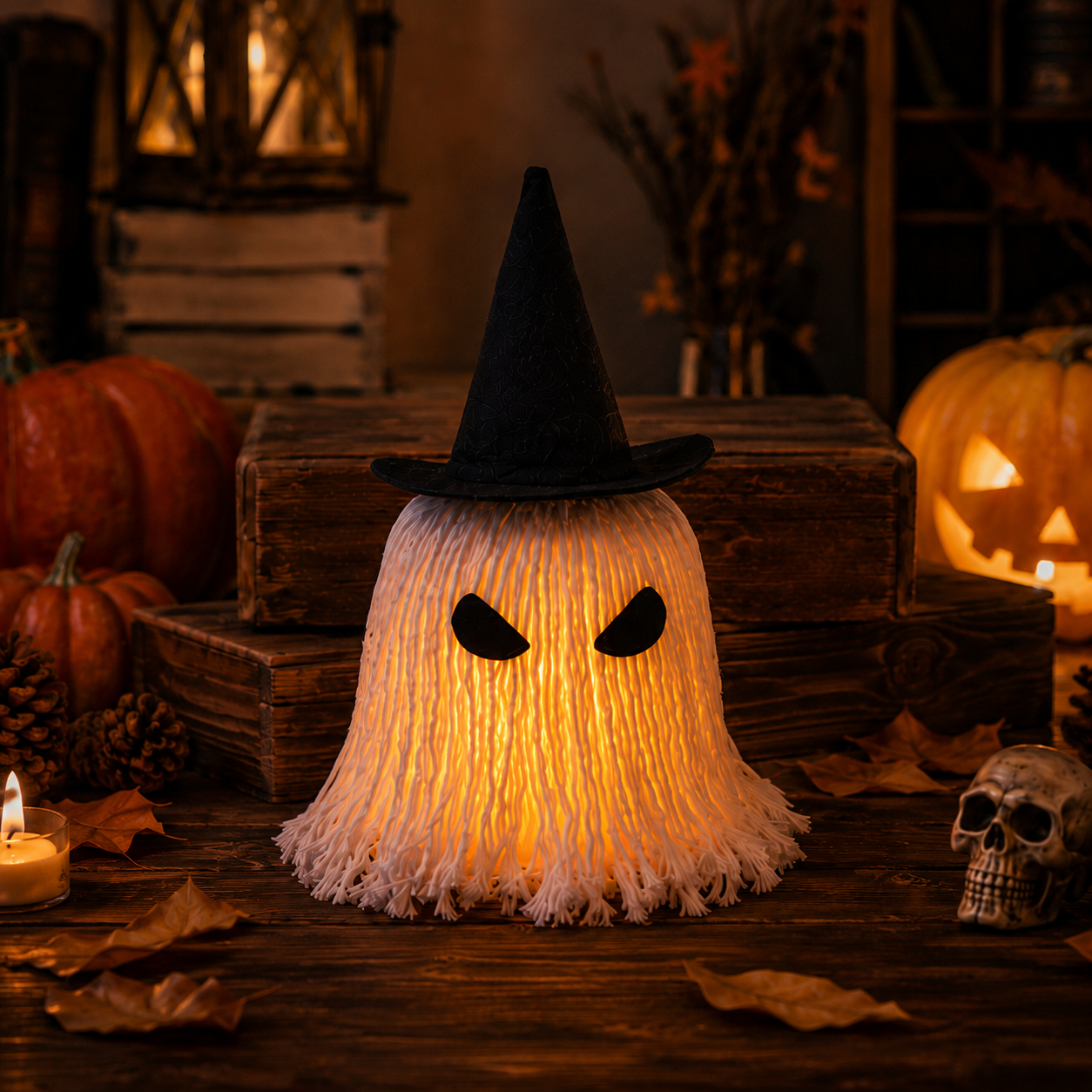 Lighted Halloween Ghost Night Light Decor