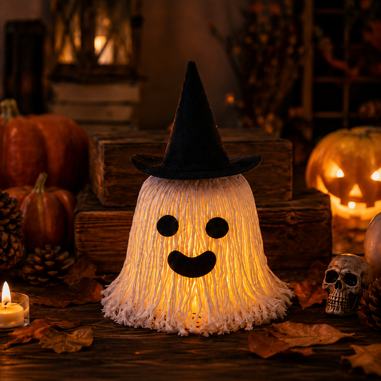 Lighted Halloween Ghost Night Light Decor