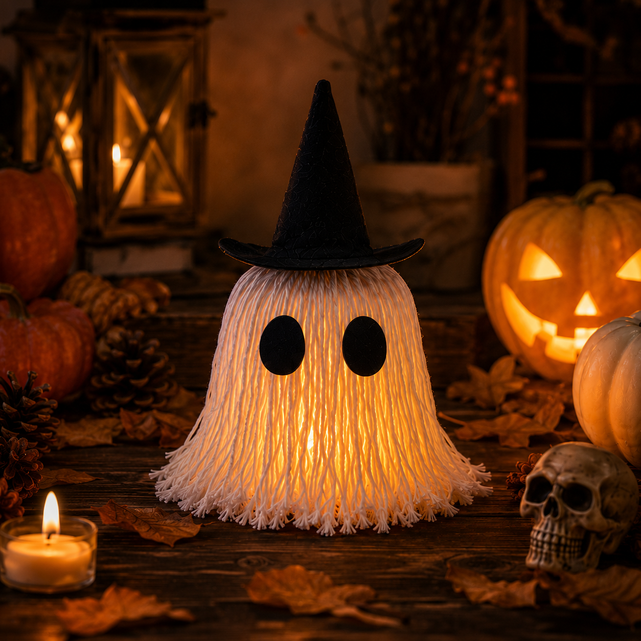 Lighted Halloween Ghost Night Light Decor