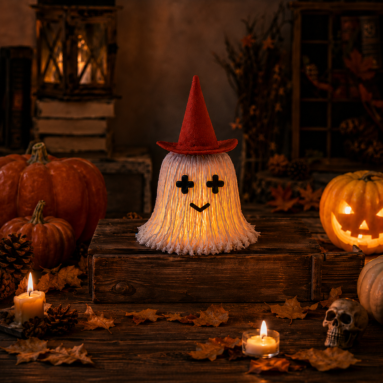 Lighted Halloween Ghost Night Light Decor