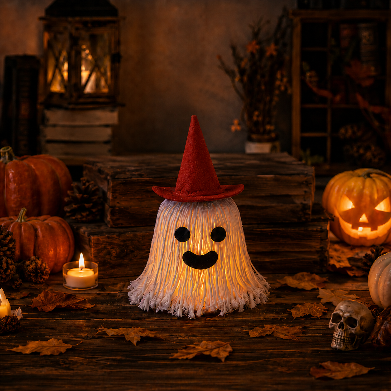 Lighted Halloween Ghost Night Light Decor