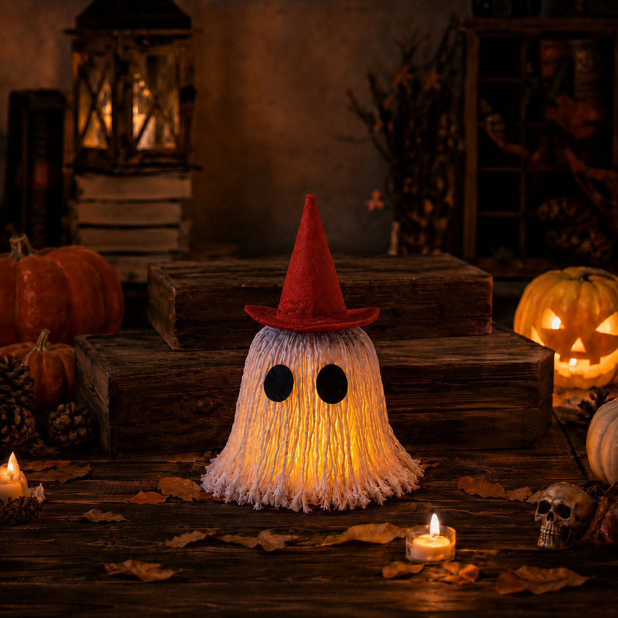 Lighted Halloween Ghost Night Light Decor
