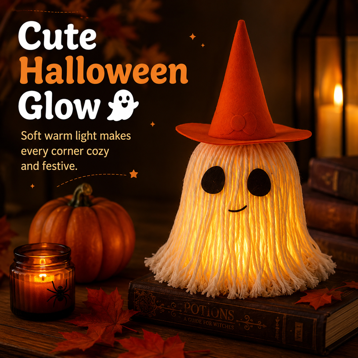 Lighted Halloween Ghost Night Light Decor