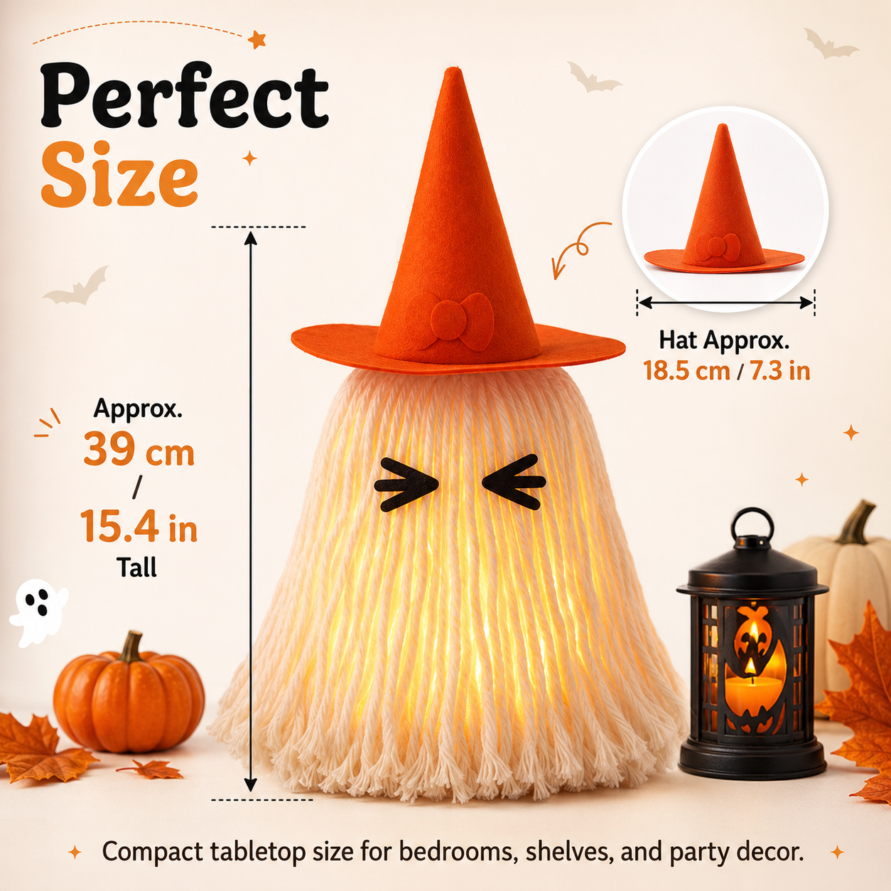Lighted Halloween Ghost Night Light Decor