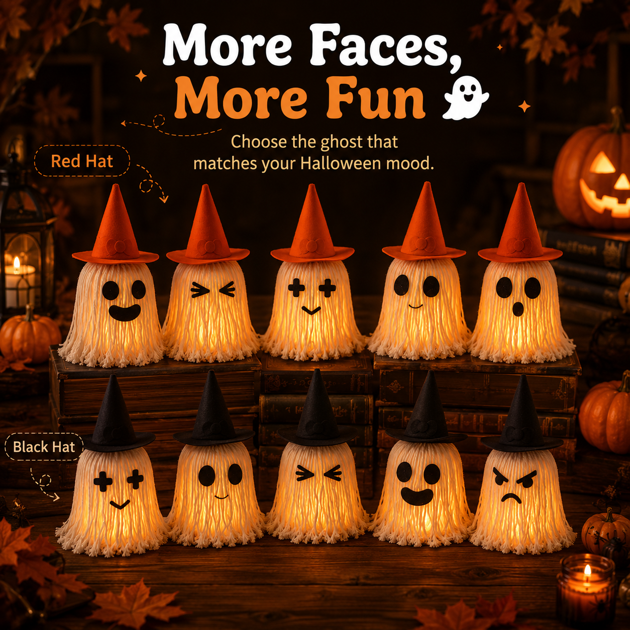 Lighted Halloween Ghost Night Light Decor