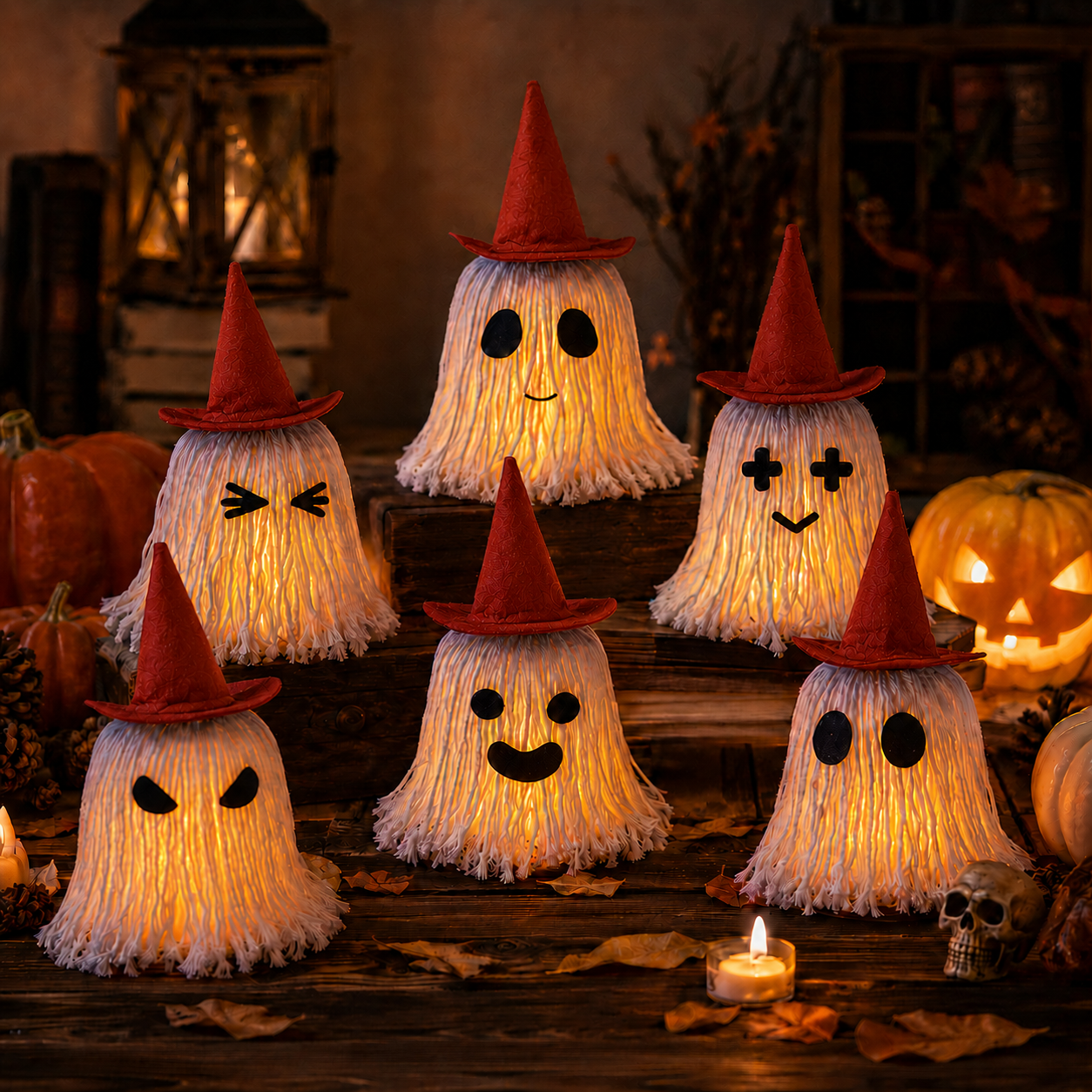 Lighted Halloween Ghost Night Light Decor