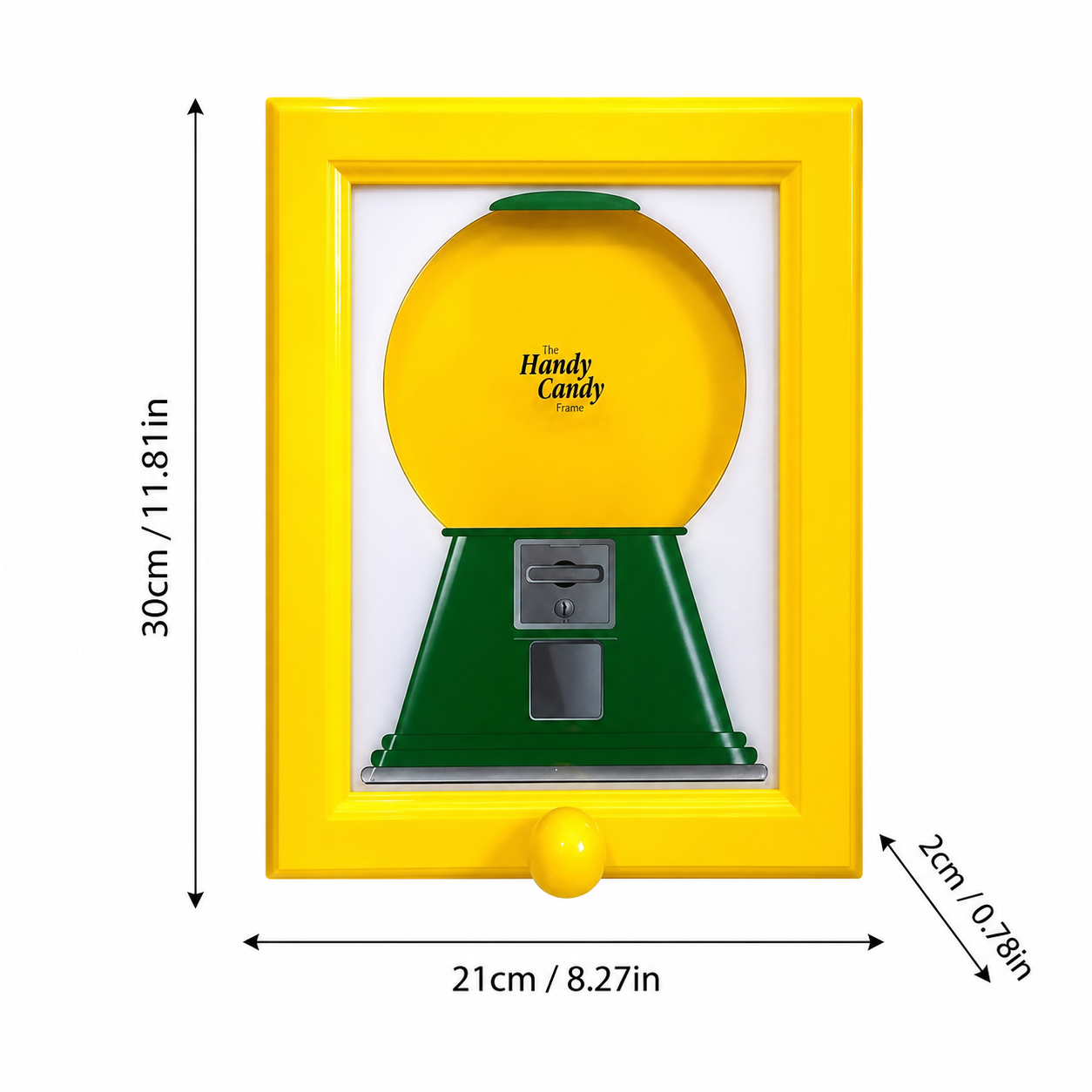 Candy Machine Treat Frame, Fillable Candy Dispenser Frame for Kids Room, Kitchen, Playroom, Party Candy Bar & Home Décor