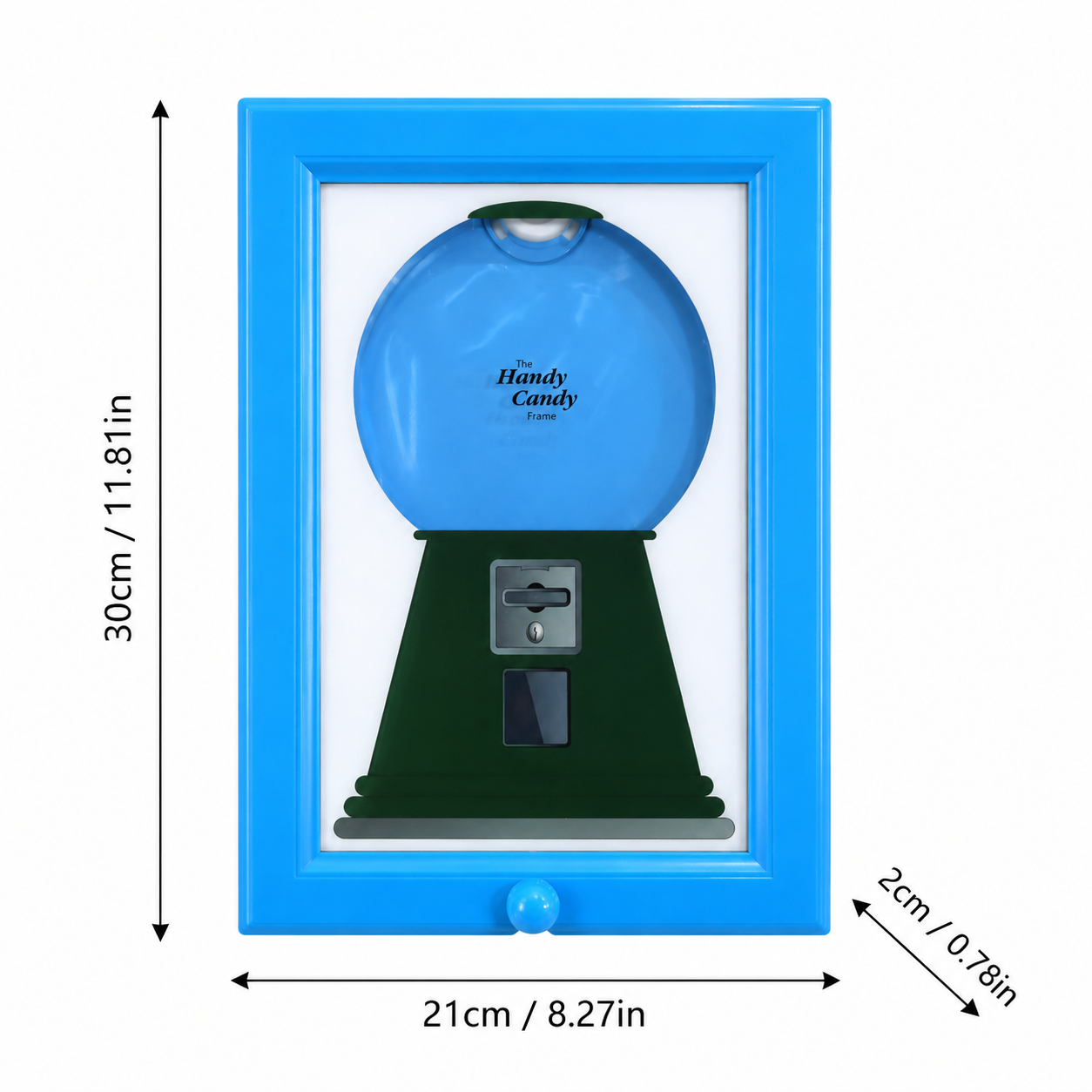 Candy Machine Treat Frame, Fillable Candy Dispenser Frame for Kids Room, Kitchen, Playroom, Party Candy Bar & Home Décor