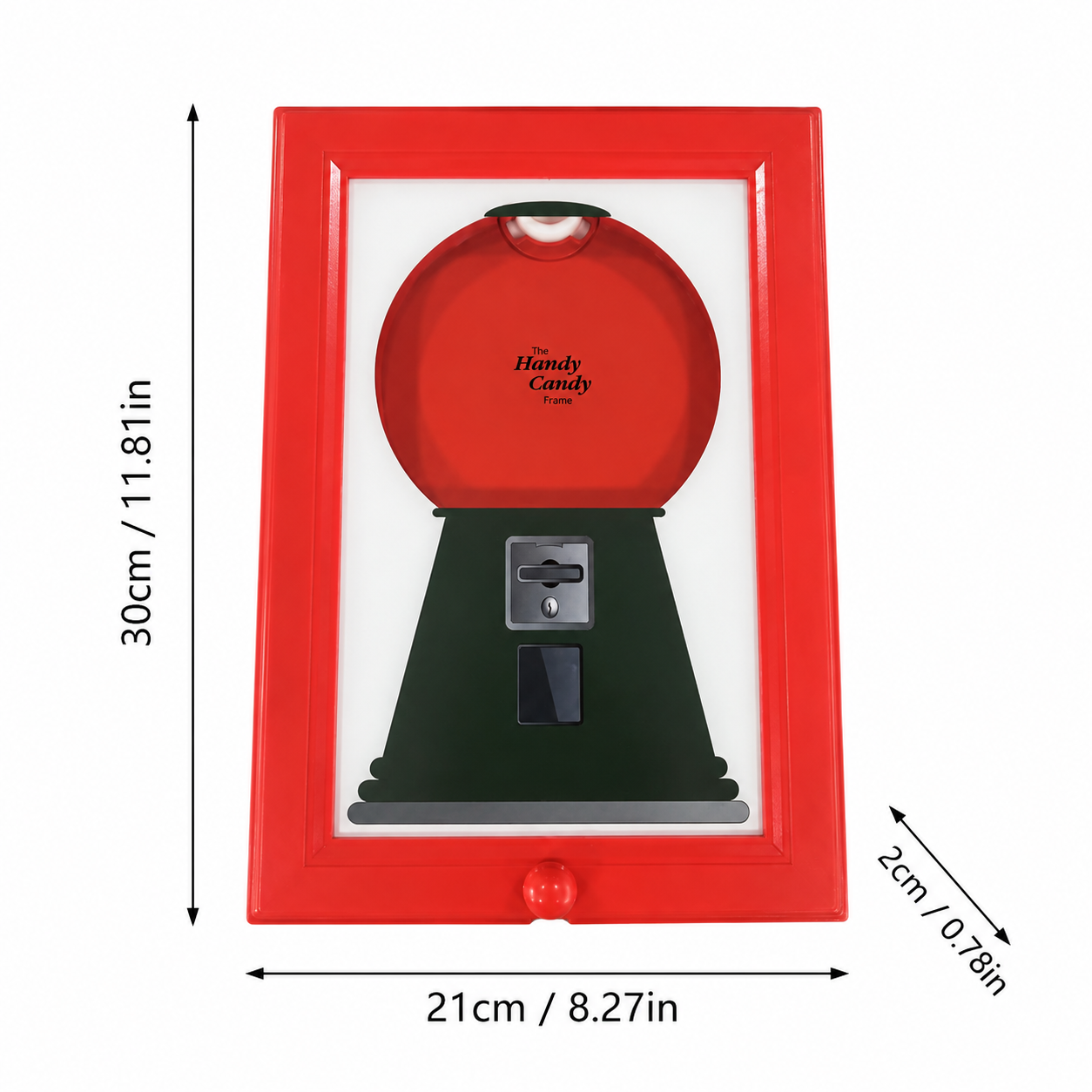 Candy Machine Treat Frame, Fillable Candy Dispenser Frame for Kids Room, Kitchen, Playroom, Party Candy Bar & Home Décor