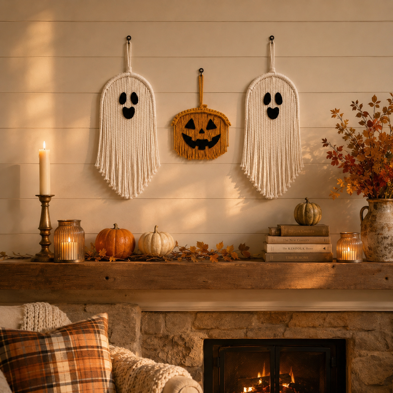 Halloween Macrame Wall Decor Set
