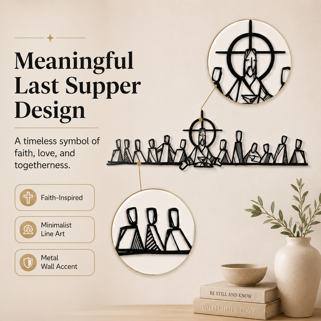 Last Supper Metal Wall Art