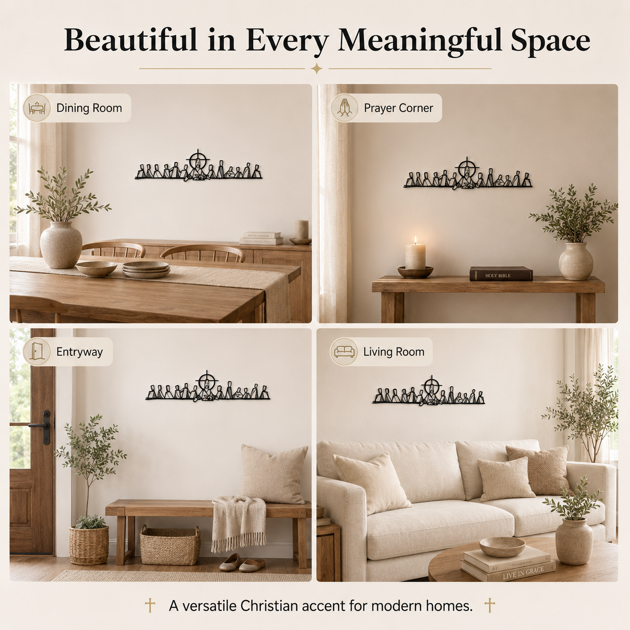 Last Supper Metal Wall Art