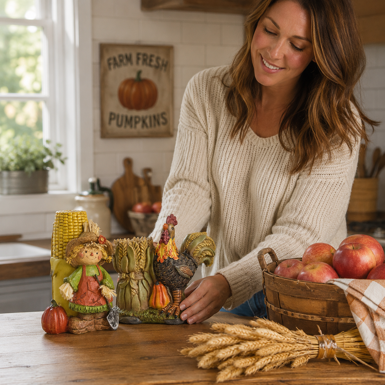 Thanksgiving Harvest Tabletop Figurines