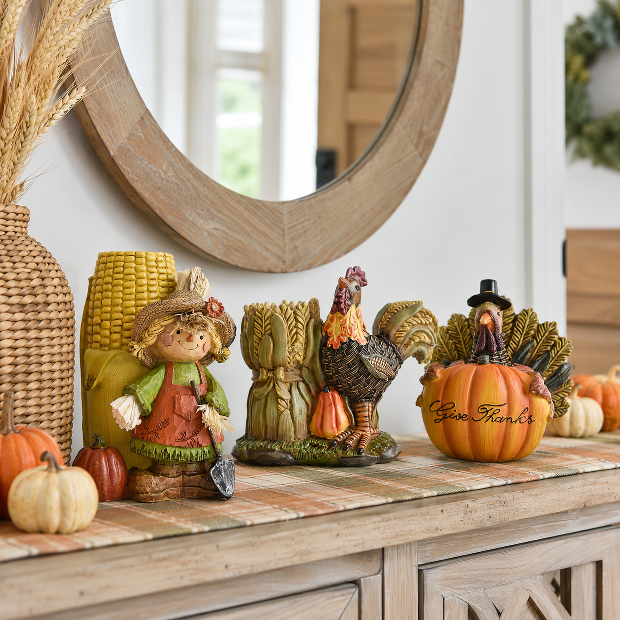 Thanksgiving Harvest Tabletop Figurines