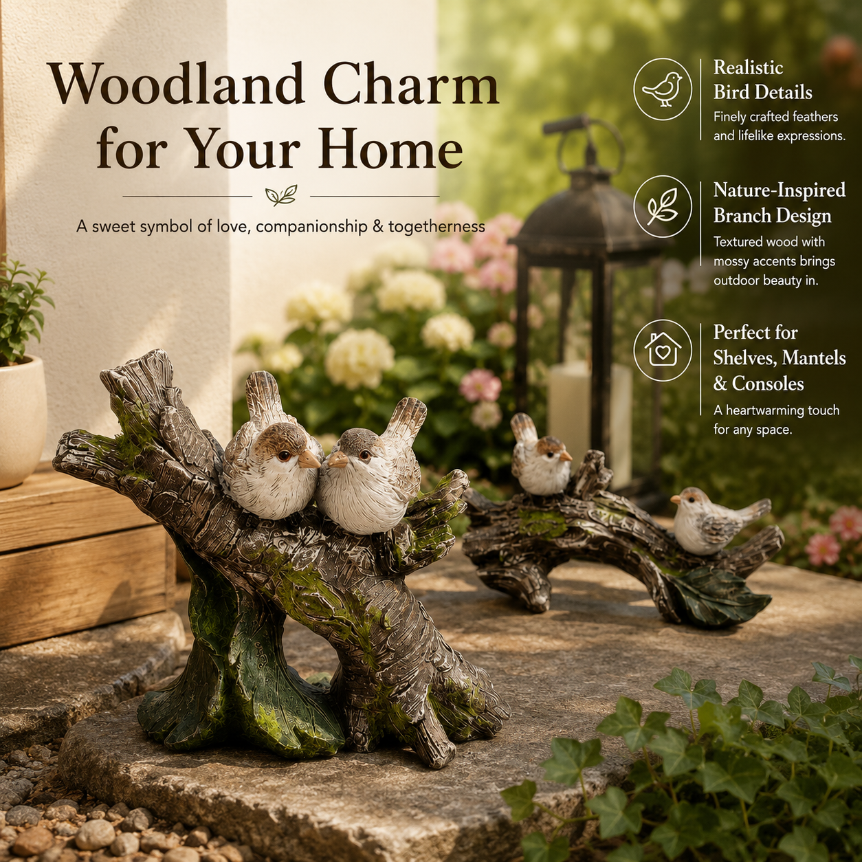 Woodland Companions Bird Figurine