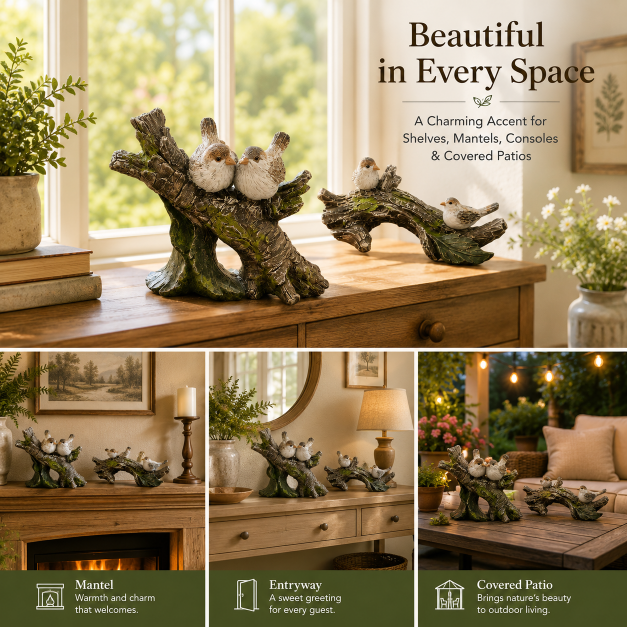 Woodland Companions Bird Figurine