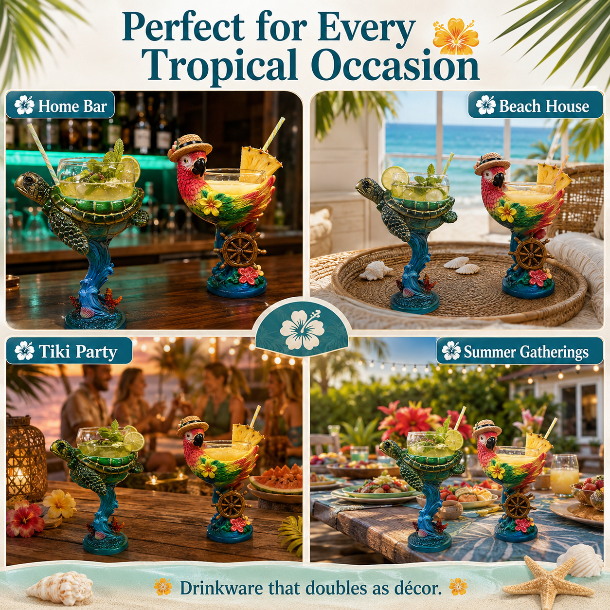 Tropical Animal Goblet
