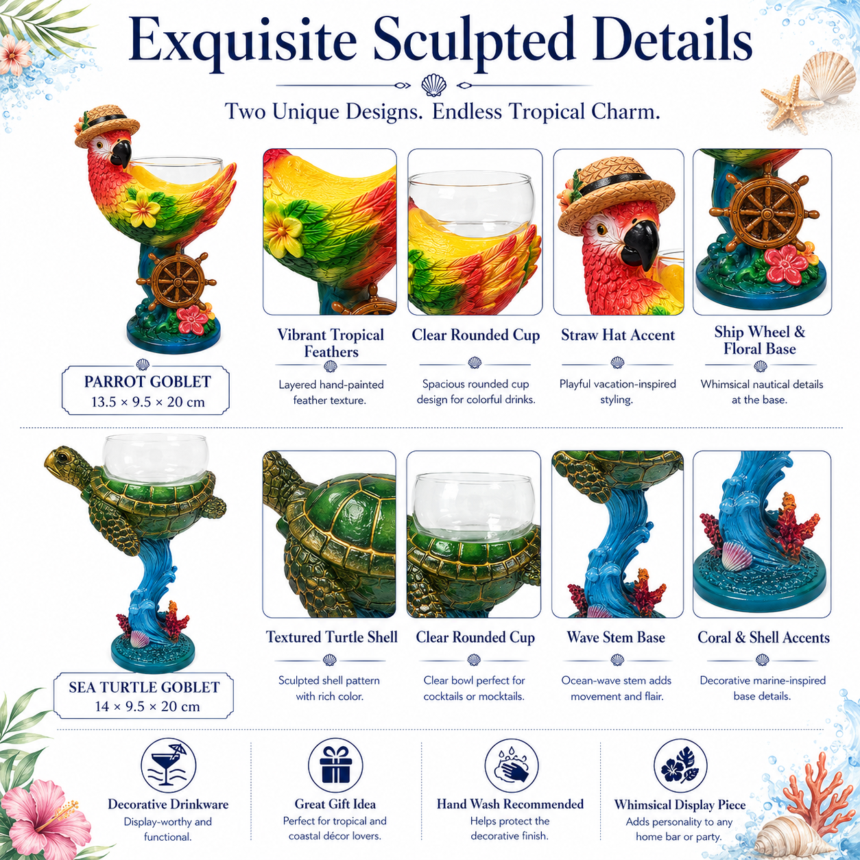 Tropical Animal Goblet