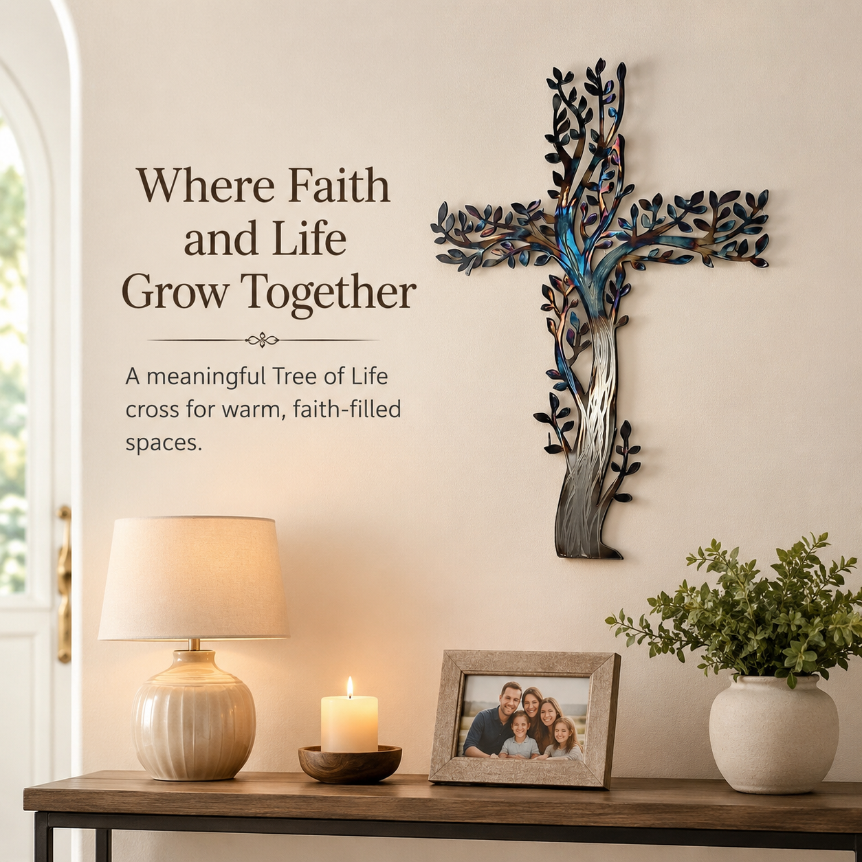 Tree of Life Cross Wall Decor✝️