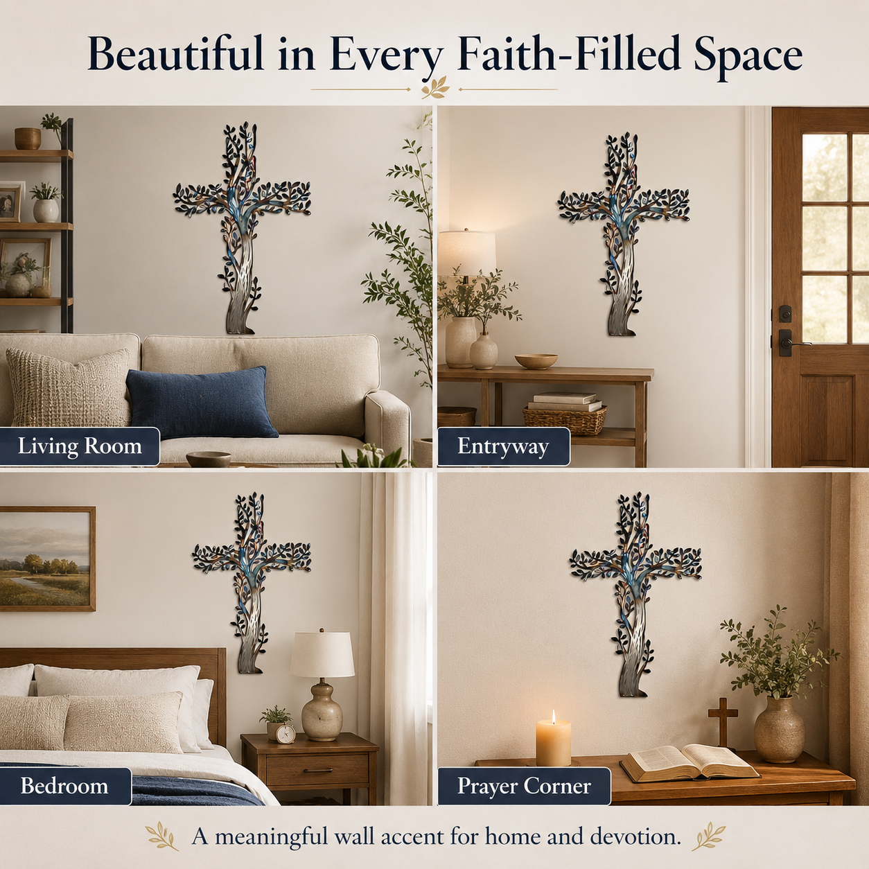 Tree of Life Cross Wall Decor✝️