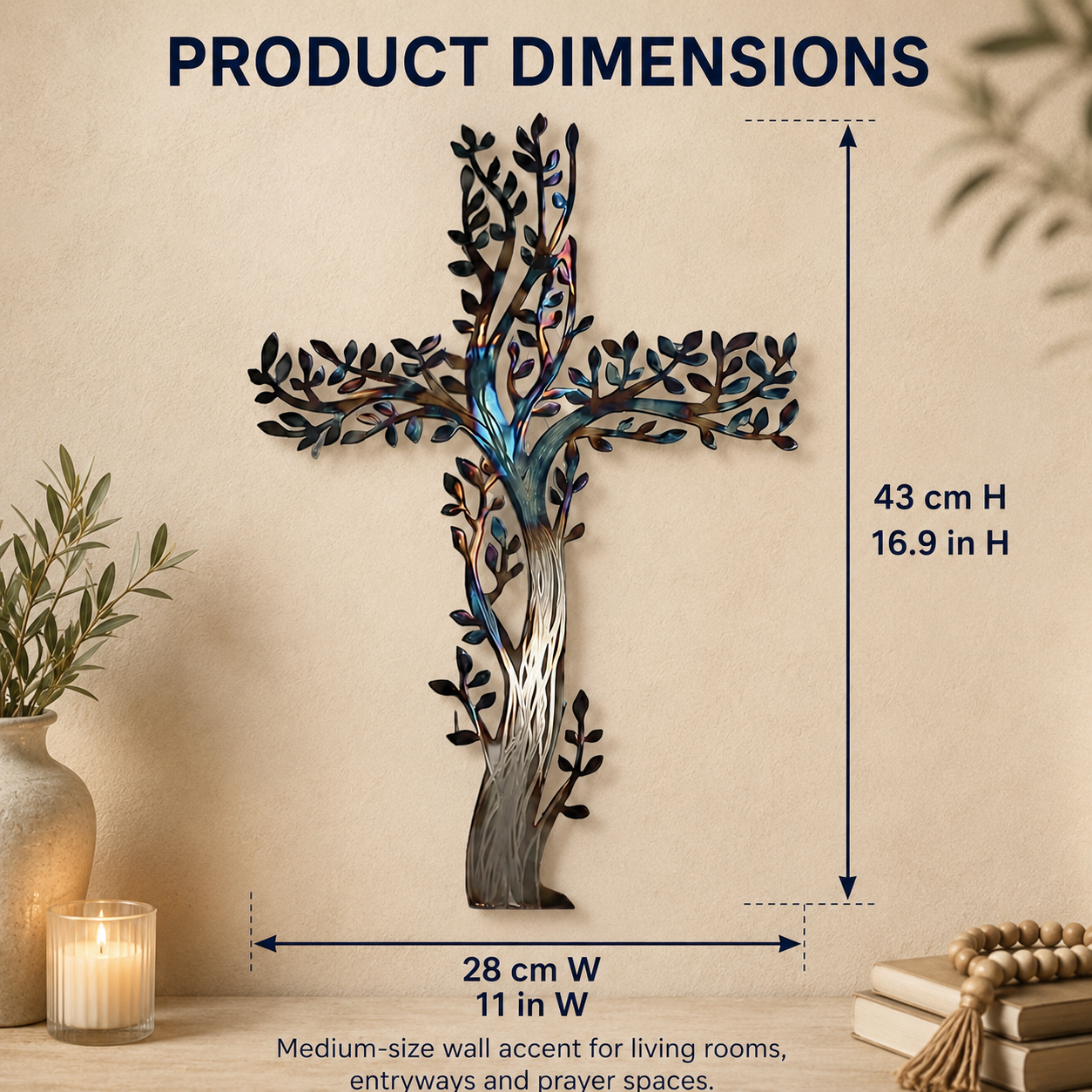 Tree of Life Cross Wall Decor✝️