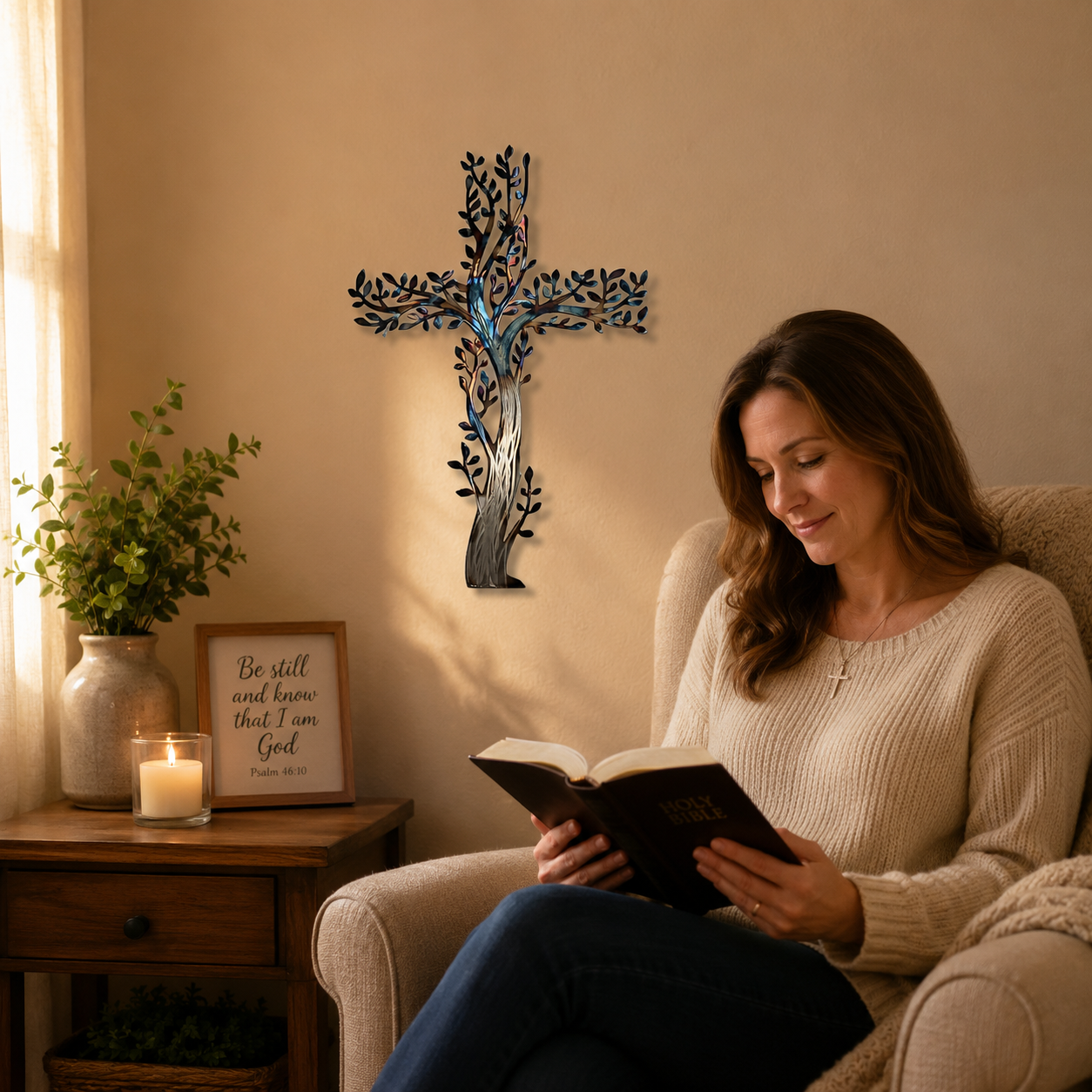 Tree of Life Cross Wall Decor✝️