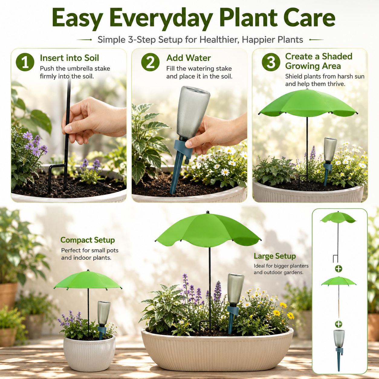 Plant Shade Umbrella & Watering Set🌿
