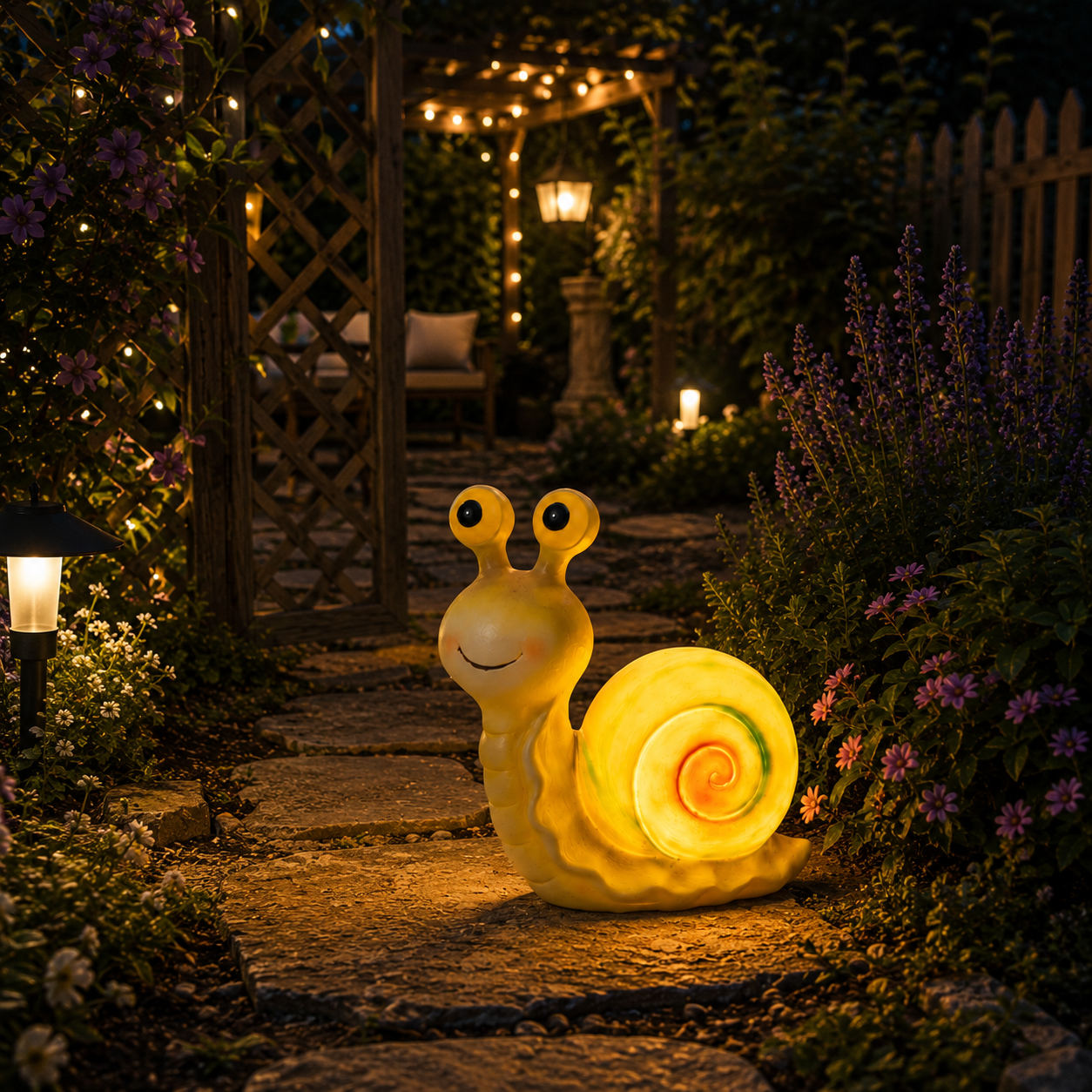 Solar Snail Garden Light🐌