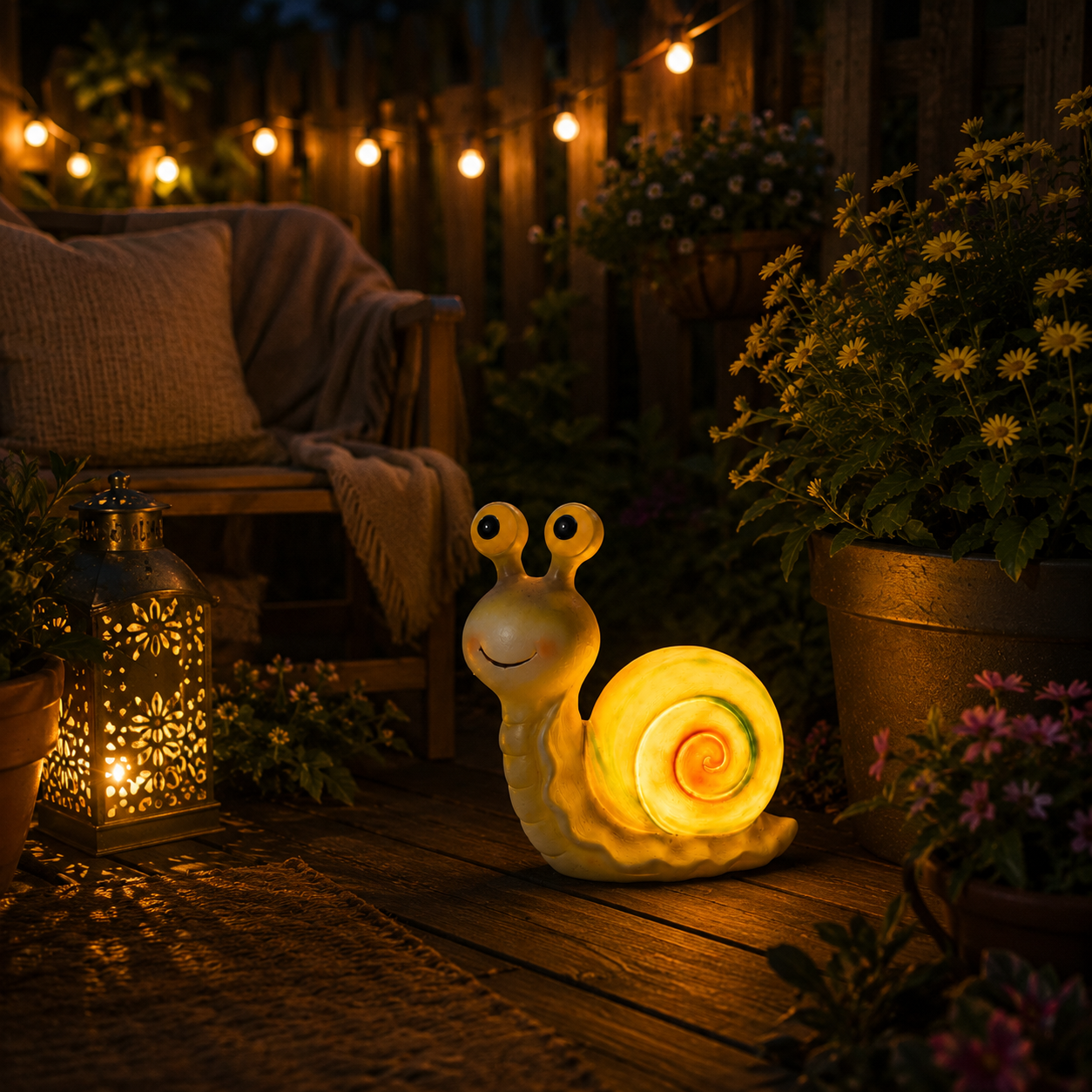 Solar Snail Garden Light🐌