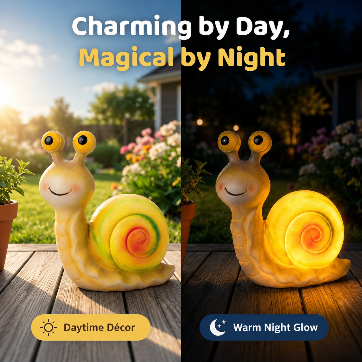 Solar Snail Garden Light🐌
