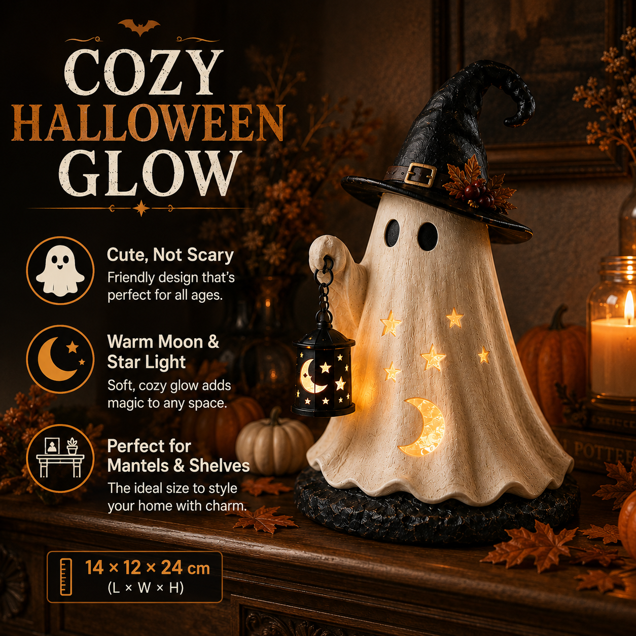 Cozy Glow Ghost Lantern