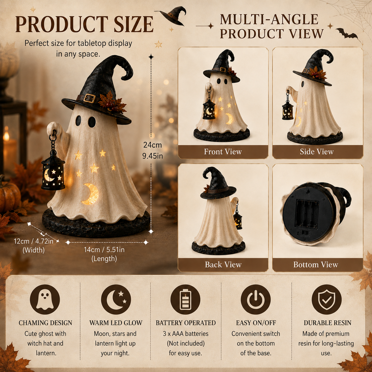 Cozy Glow Ghost Lantern