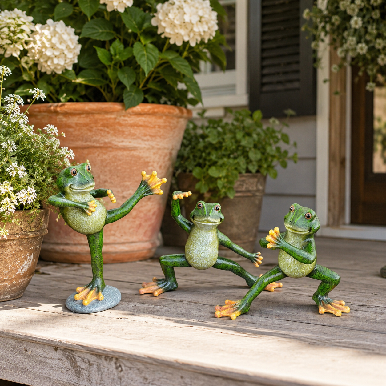 Kung Fu Frog Garden Statue 🐸