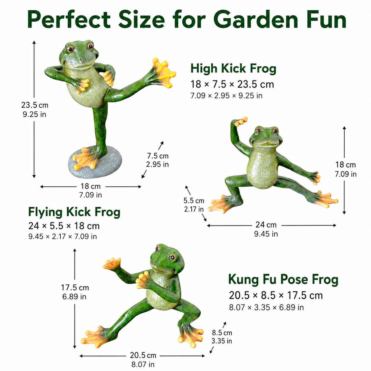 Kung Fu Frog Garden Statue 🐸