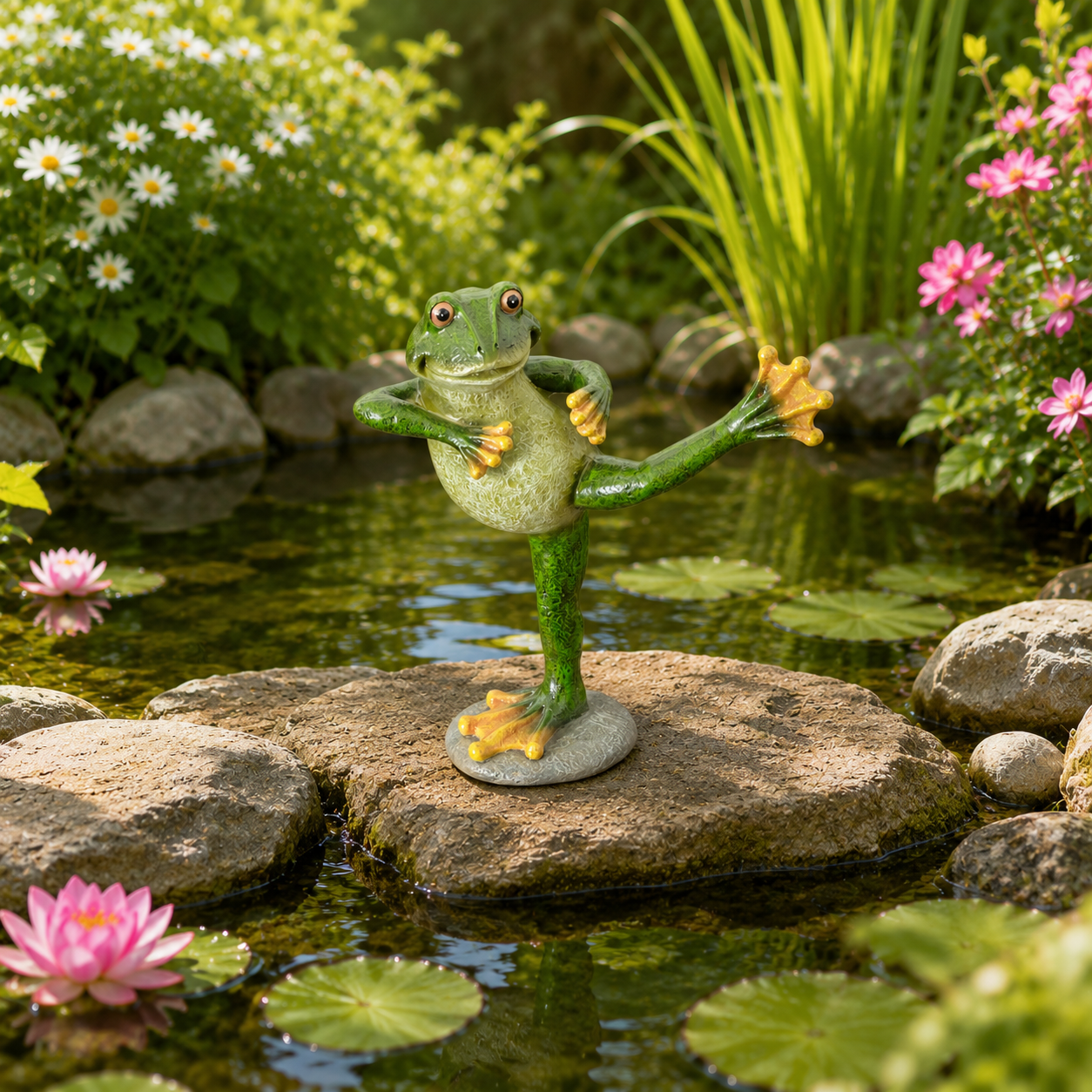 Kung Fu Frog Garden Statue 🐸