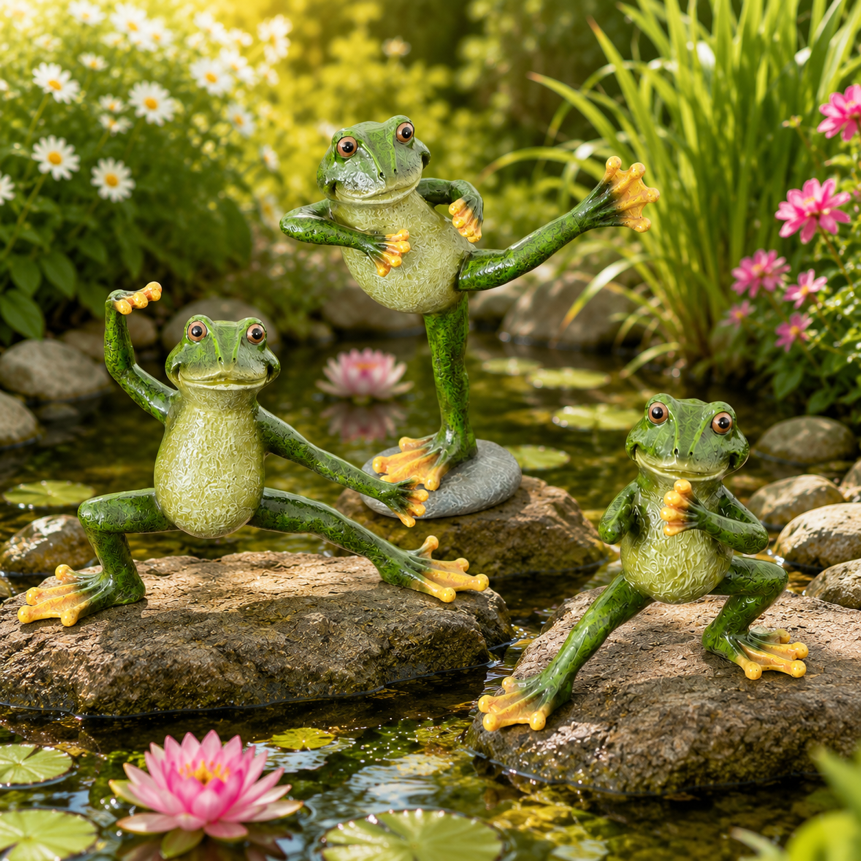 Kung Fu Frog Garden Statue 🐸