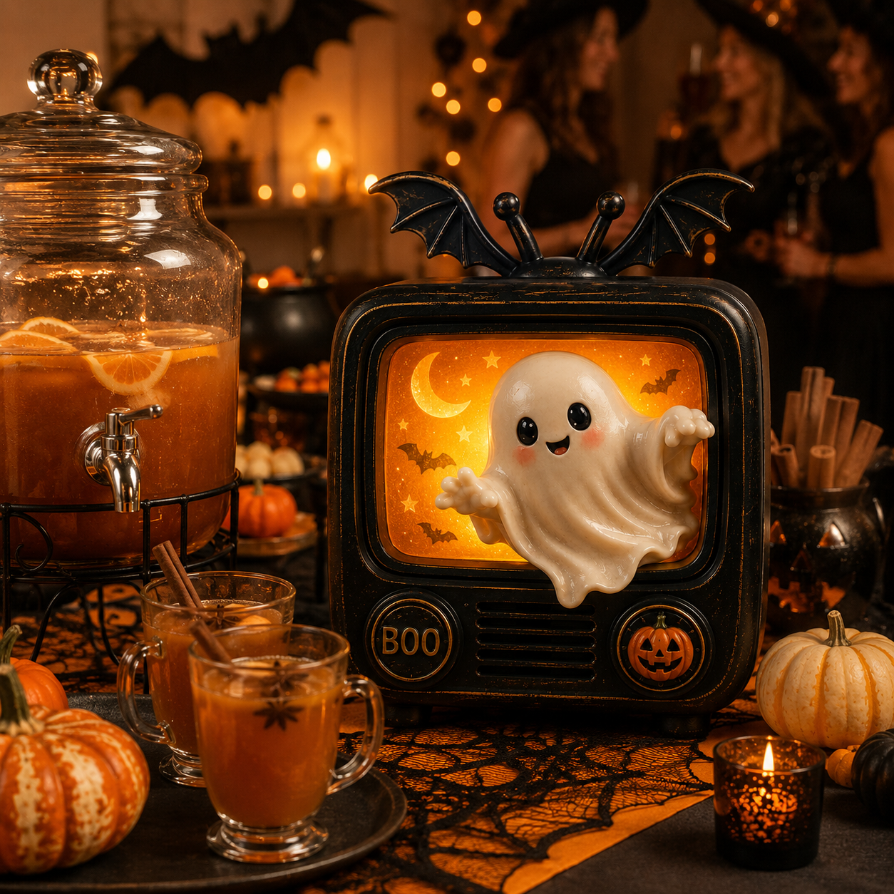 Retro Boo TV Ghost Light