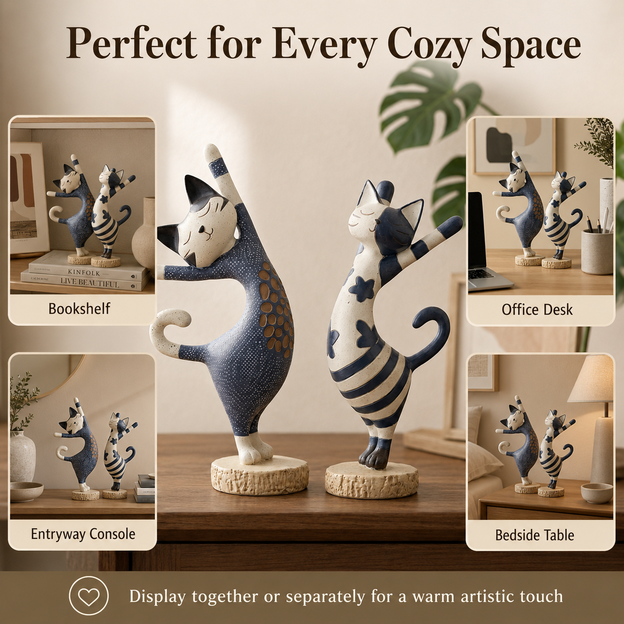 Stretch & Smile Cat Figurines