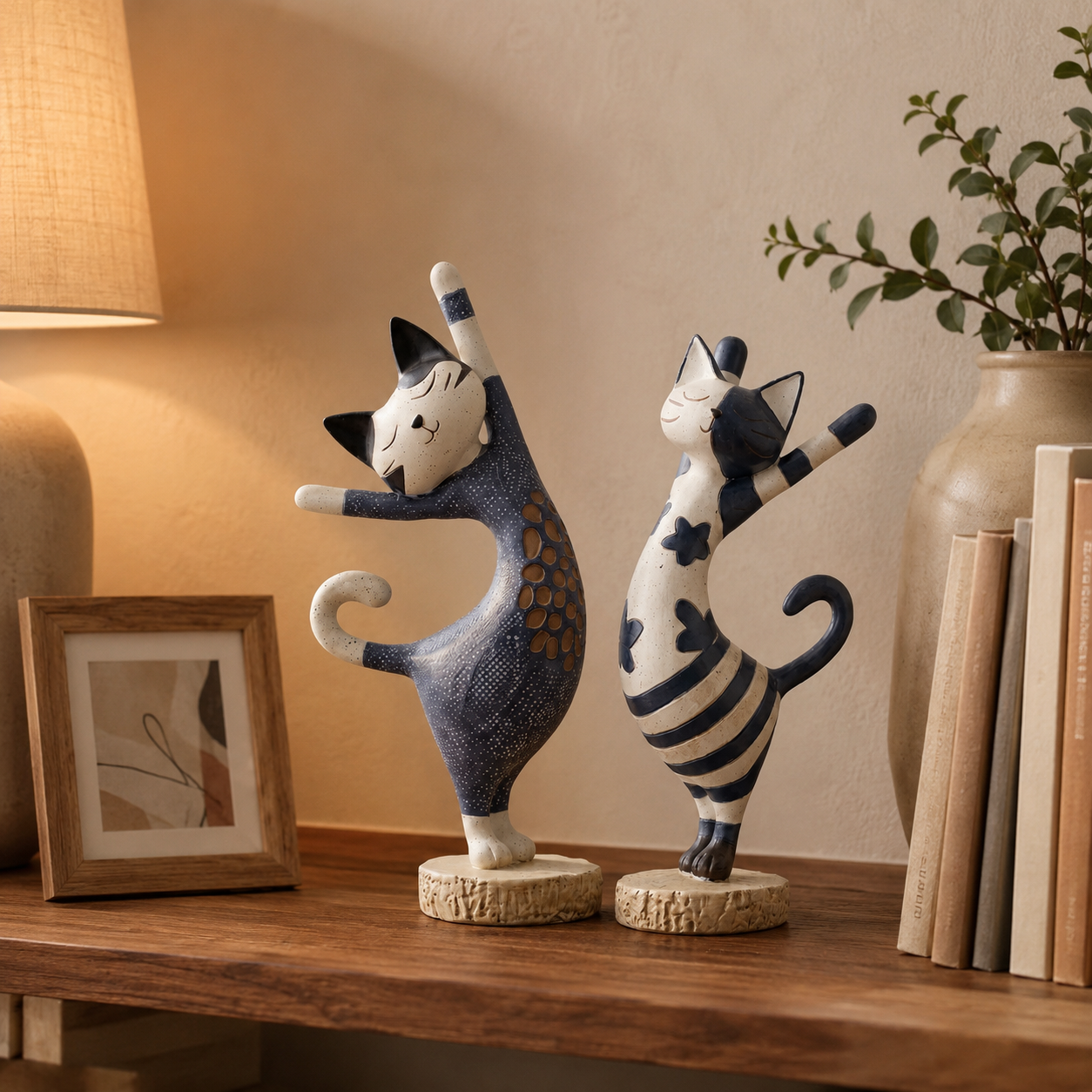 Stretch & Smile Cat Figurines