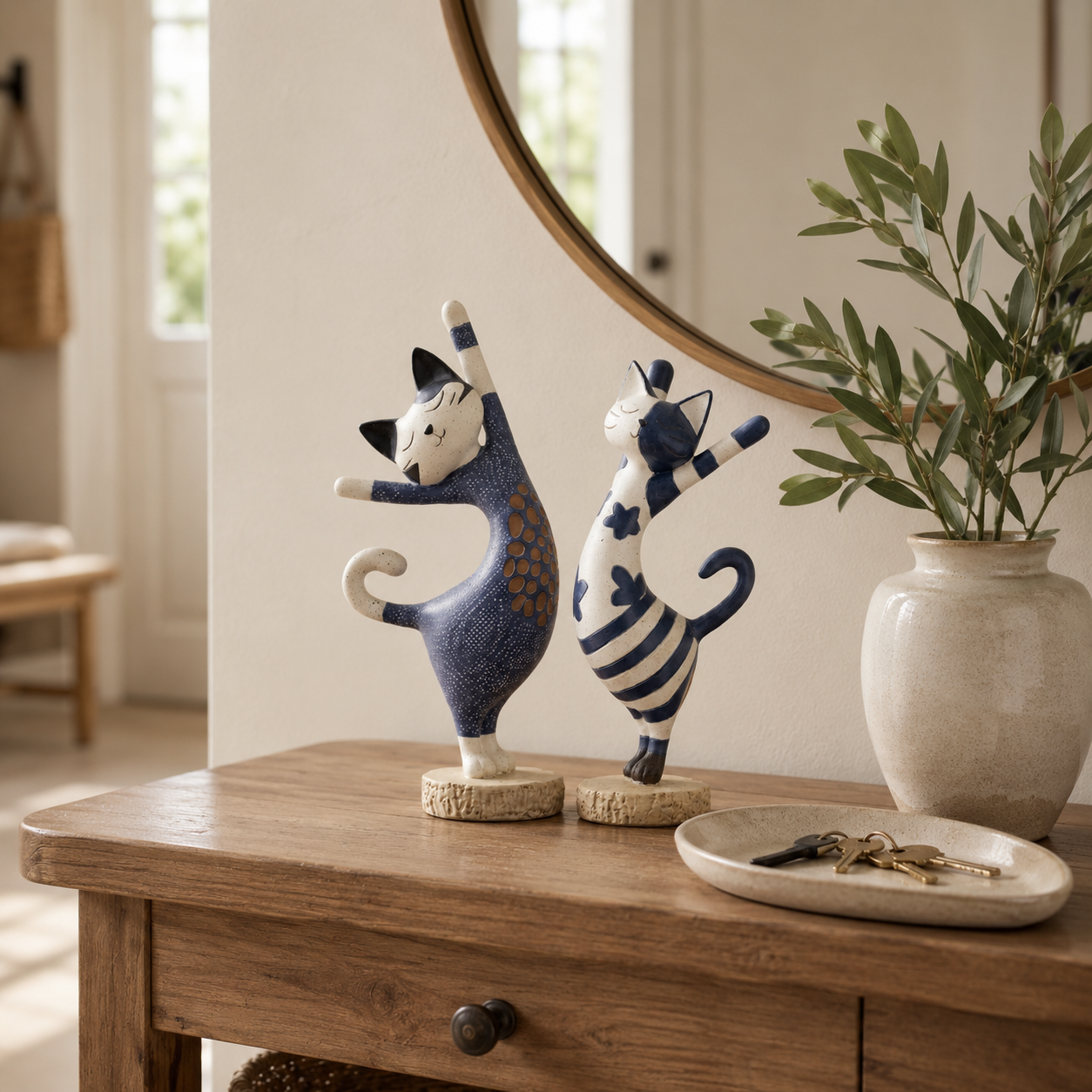 Stretch & Smile Cat Figurines