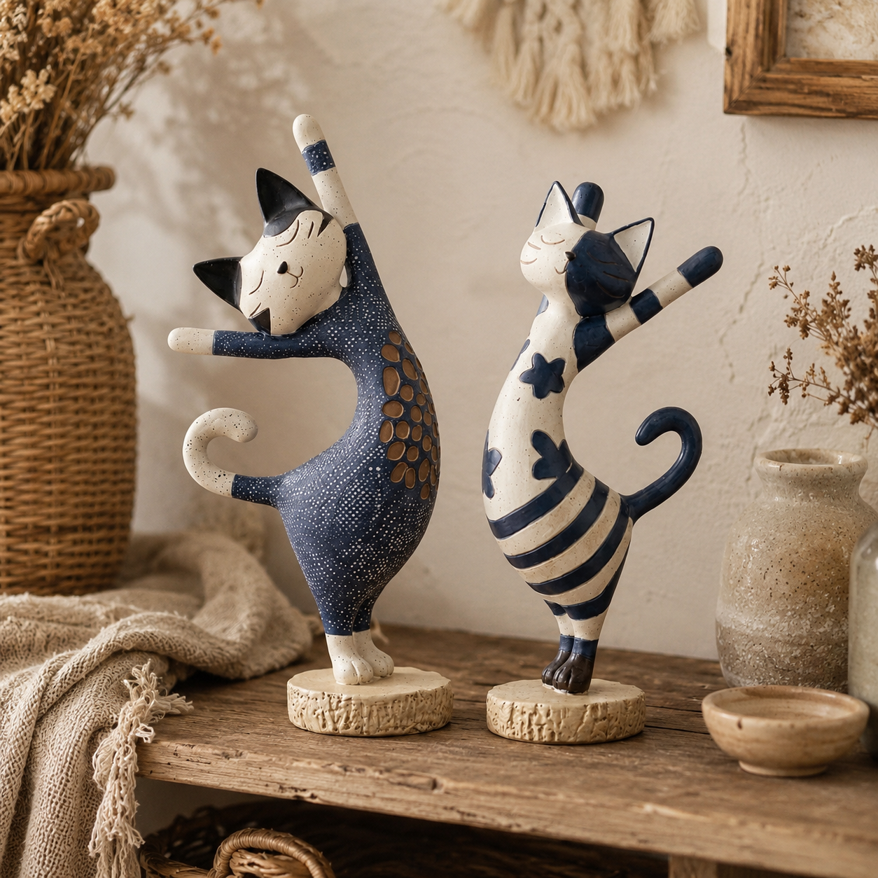 Stretch & Smile Cat Figurines