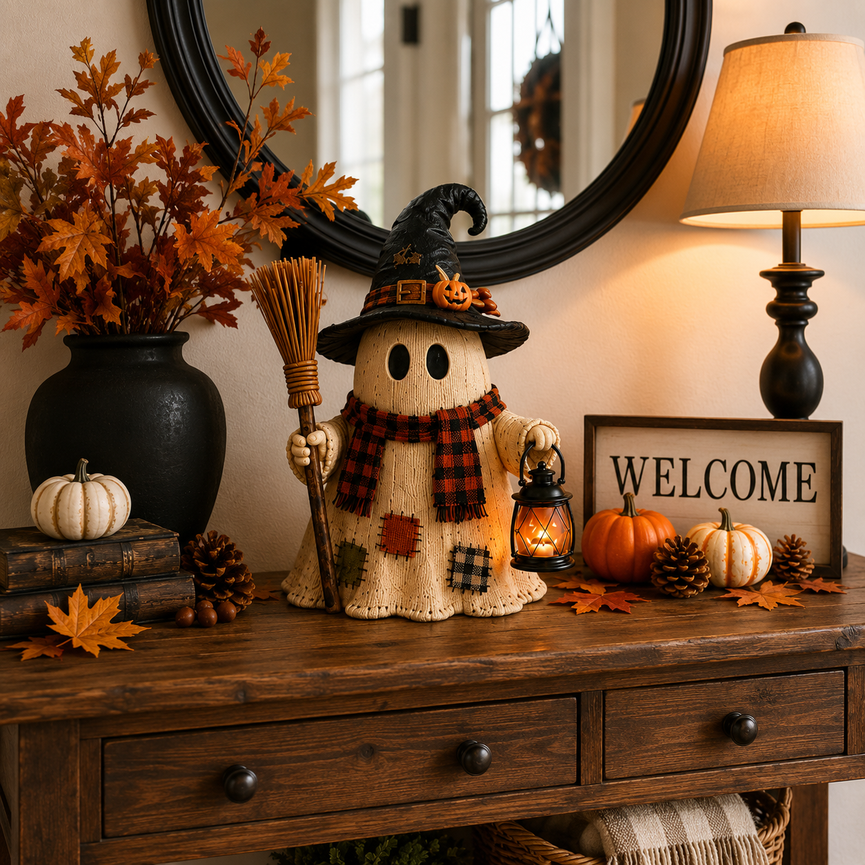 Harvest Night Witch Ghost Figurine
