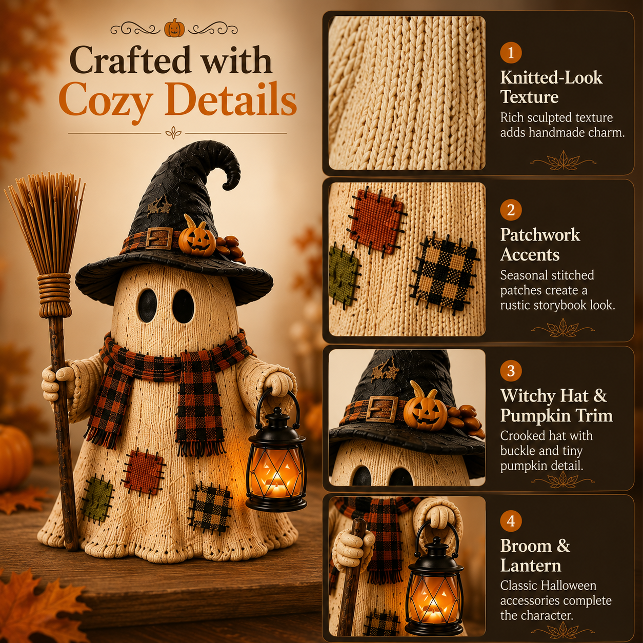 Harvest Night Witch Ghost Figurine