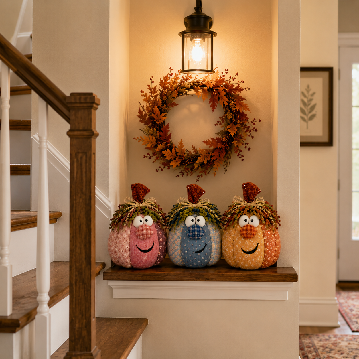 Happy Harvest Patchwork Pumpkin