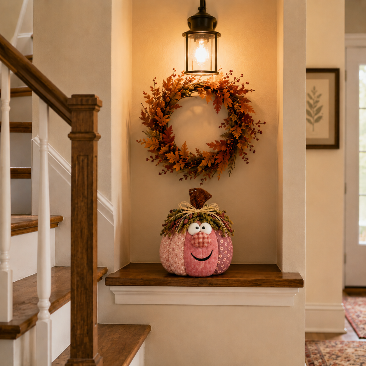 Happy Harvest Patchwork Pumpkin