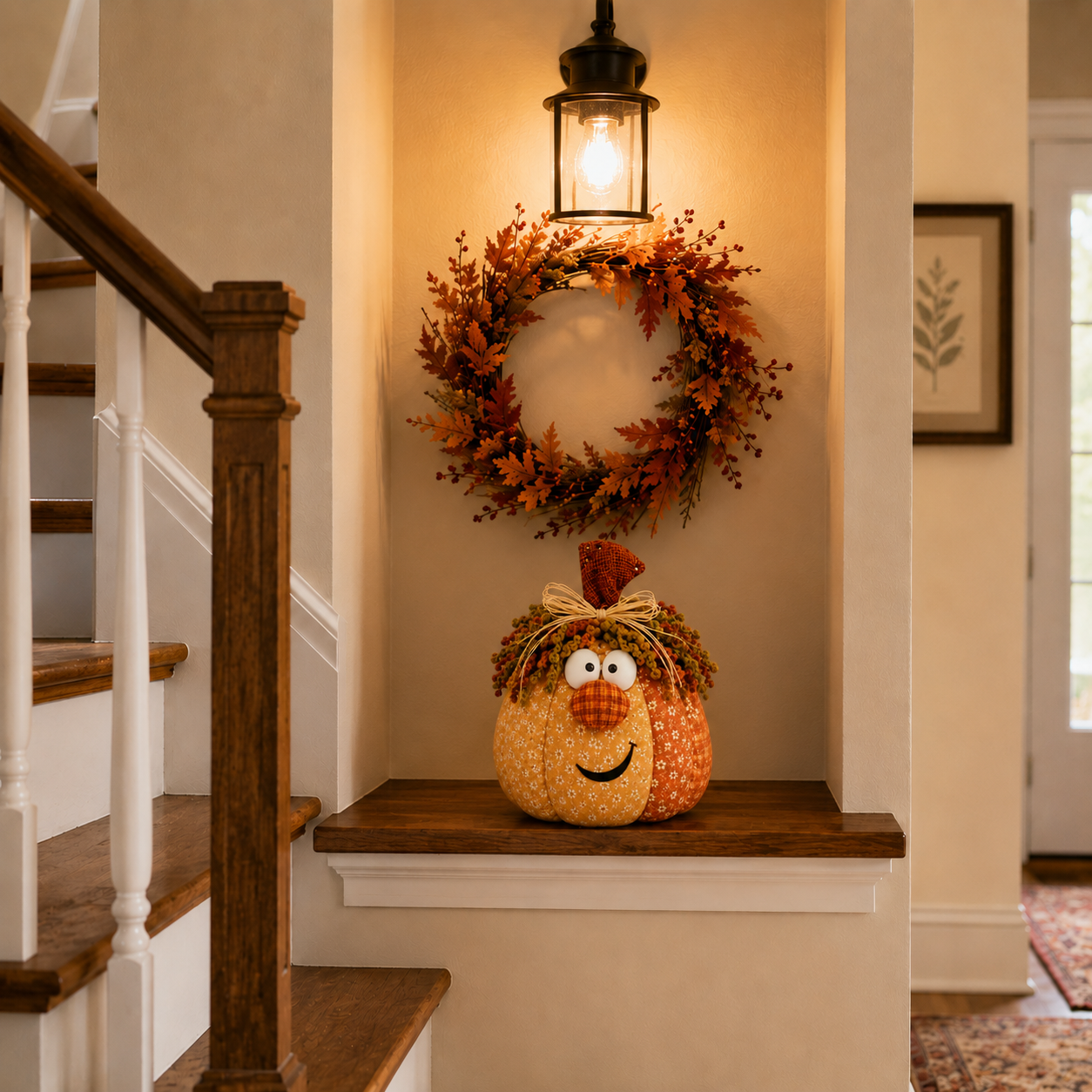 Happy Harvest Patchwork Pumpkin