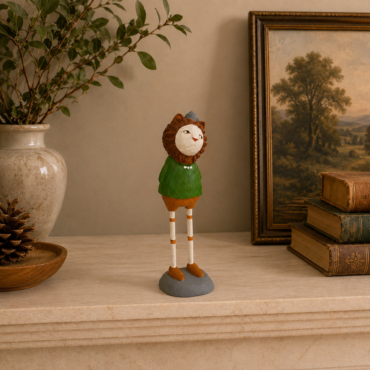 Forest Gentlemen Wooden Animal Figurine Set