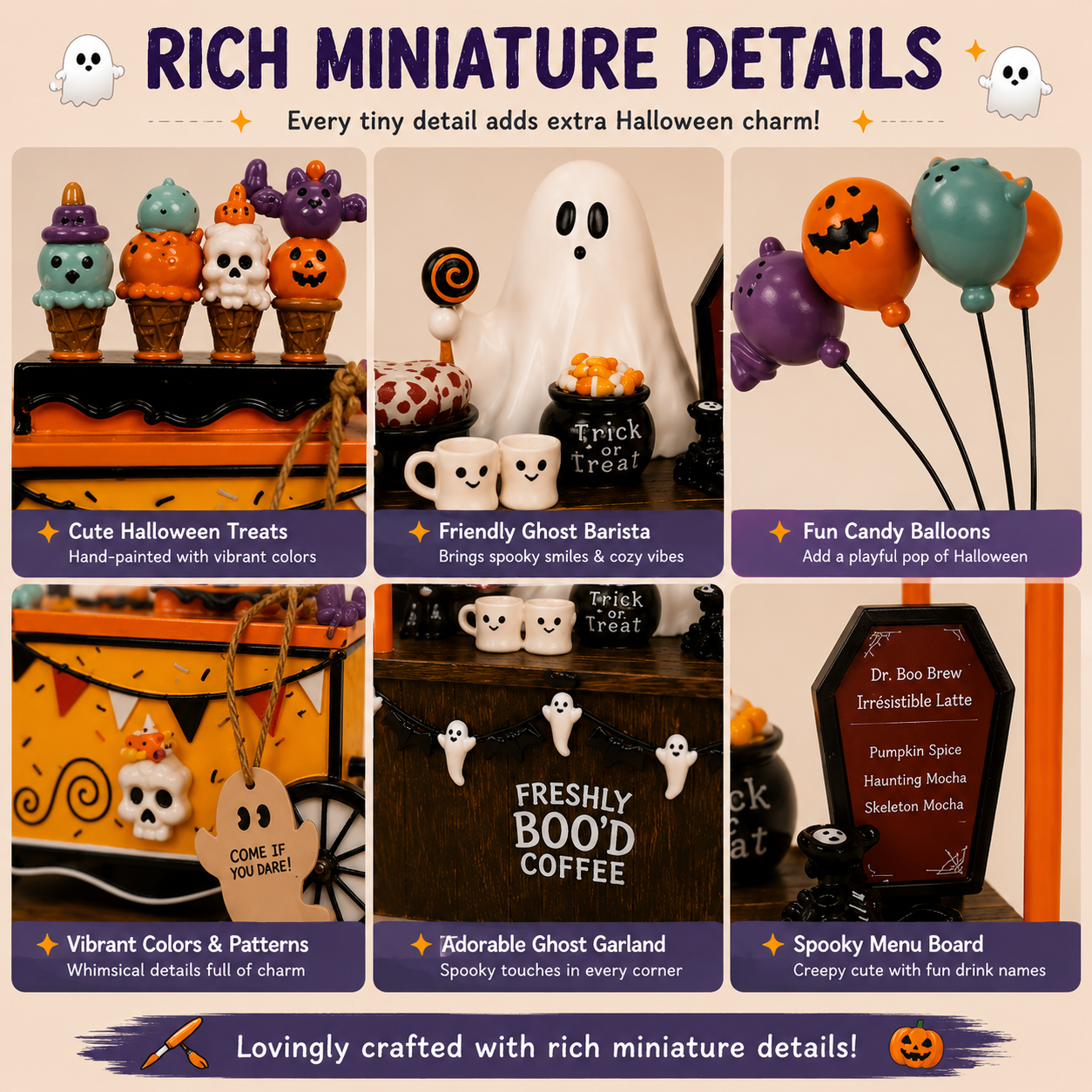 🎃 Halloween Ghost Treat Stand Tabletop Decorations Product Title